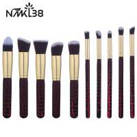 9pcs High Quality Makeup Brush Cosmetic Artist Set Pvc Case Make-Up Sets Shenzhen Brushes Custom Make Up Holder Travel Eyelash